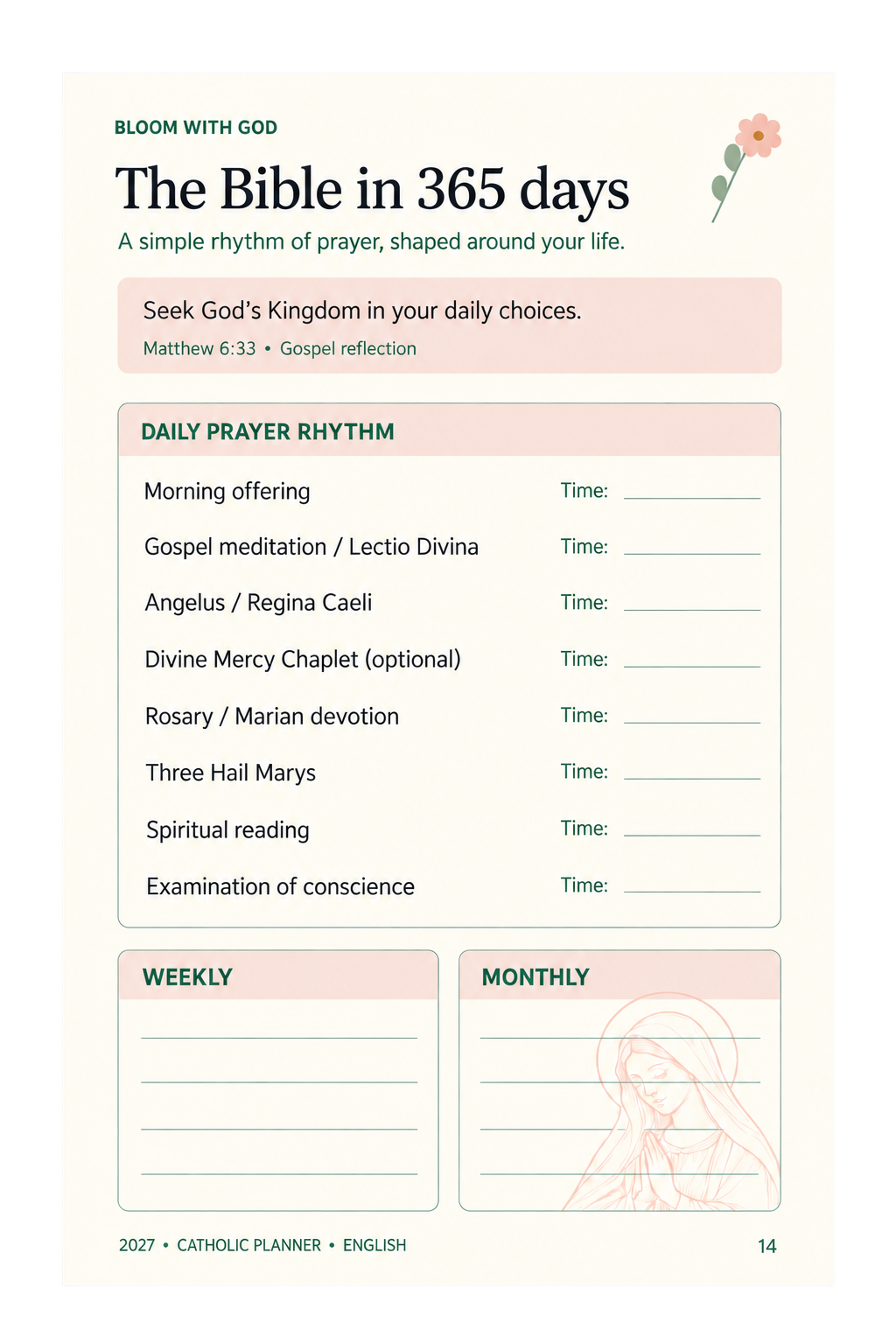 Bible Reading Guide — The Bible in 365 Days